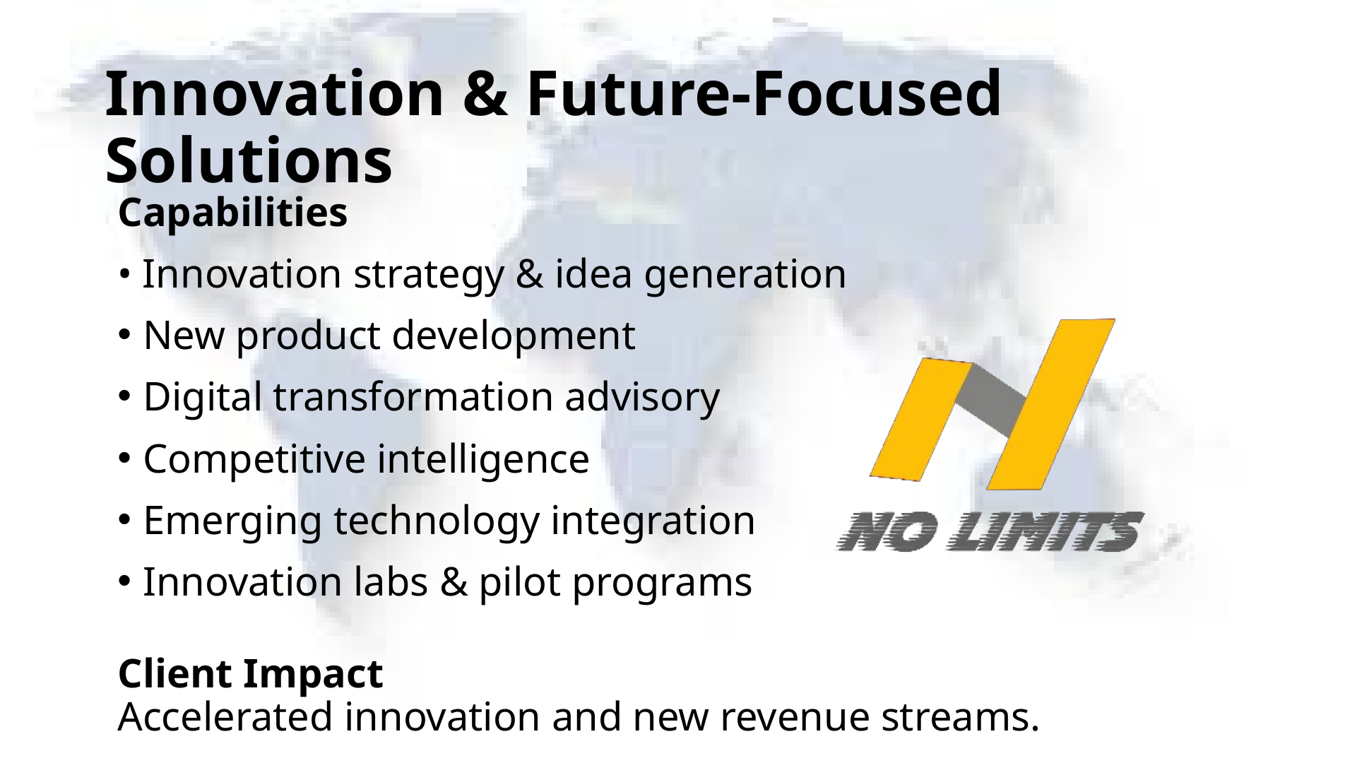 Innovation & Future‑Focused Solutions slide preview